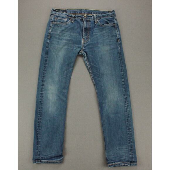 Levi's Other - Levis 513 Jeans Mens 33x30 Blue Denim Slim Straight Medium Wash Actual 32x27